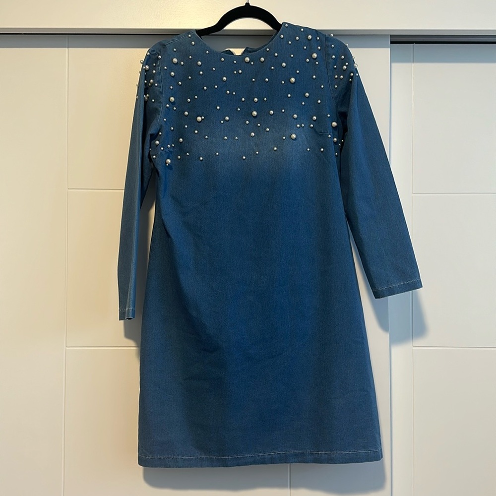 PIENNAR Denim Long Sleeve Dress